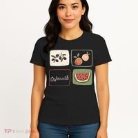 Palestine Olives Watermelon Orange Falasteen Palestinian Women's T-Shirt thumb 4