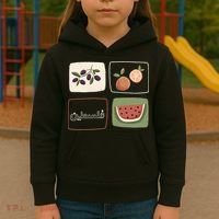 Palestine Olives Watermelon Orange Falasteen Palestinian Kids Hoodie thumb 3