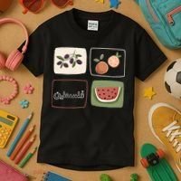 Palestine Olives Watermelon Orange Falasteen Palestinian Kids T-Shirt thumb 3