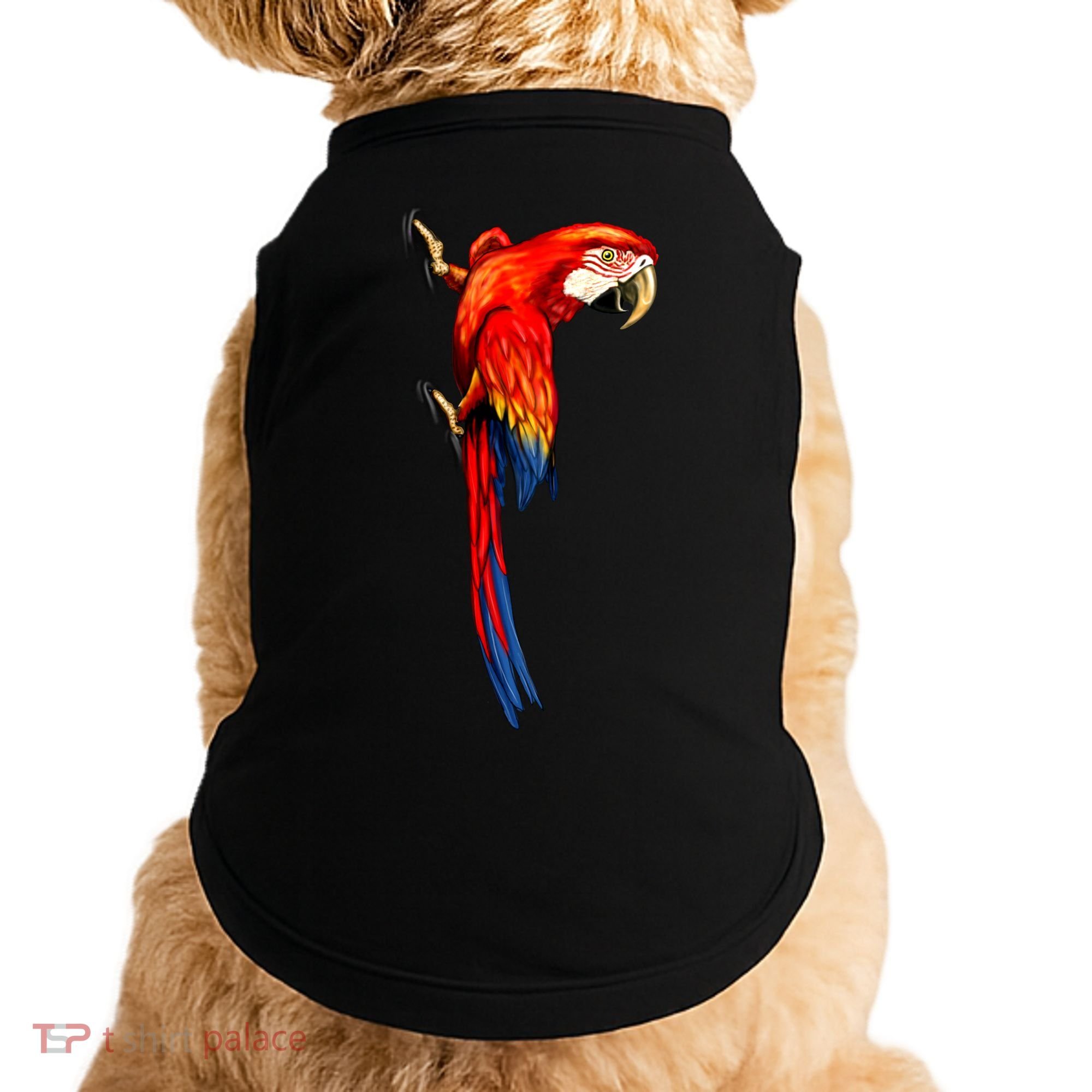 Parrot On Wall Doggie Tank