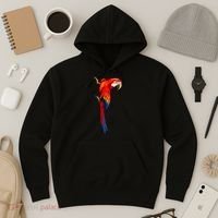 Parrot On Wall Hoodie thumb 3