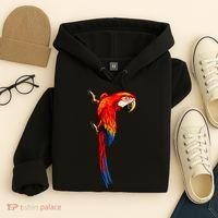 Parrot On Wall Hoodie thumb 4