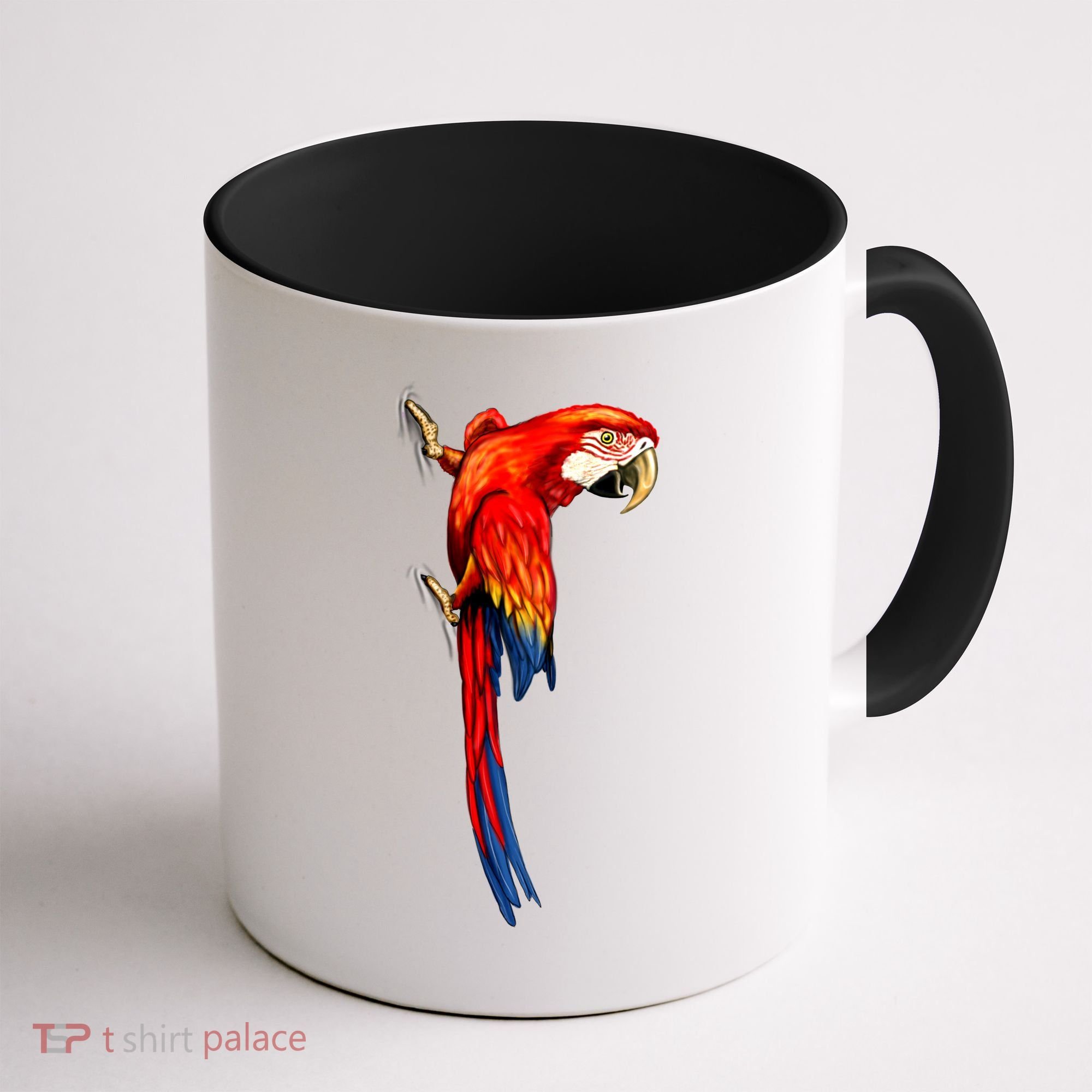 Parrot On Wall Coffee Mug