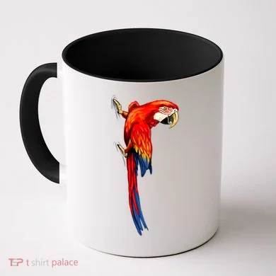 Parrot On Wall Coffee Mug