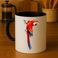 Parrot On Wall Coffee Mug thumb 4