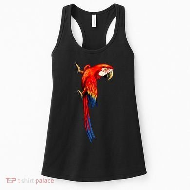 Parrot On Wall Women's Tank Top