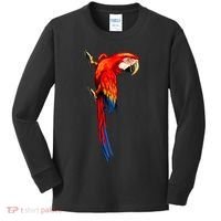 Parrot On Wall Kids Long Sleeve Shirt thumb 0