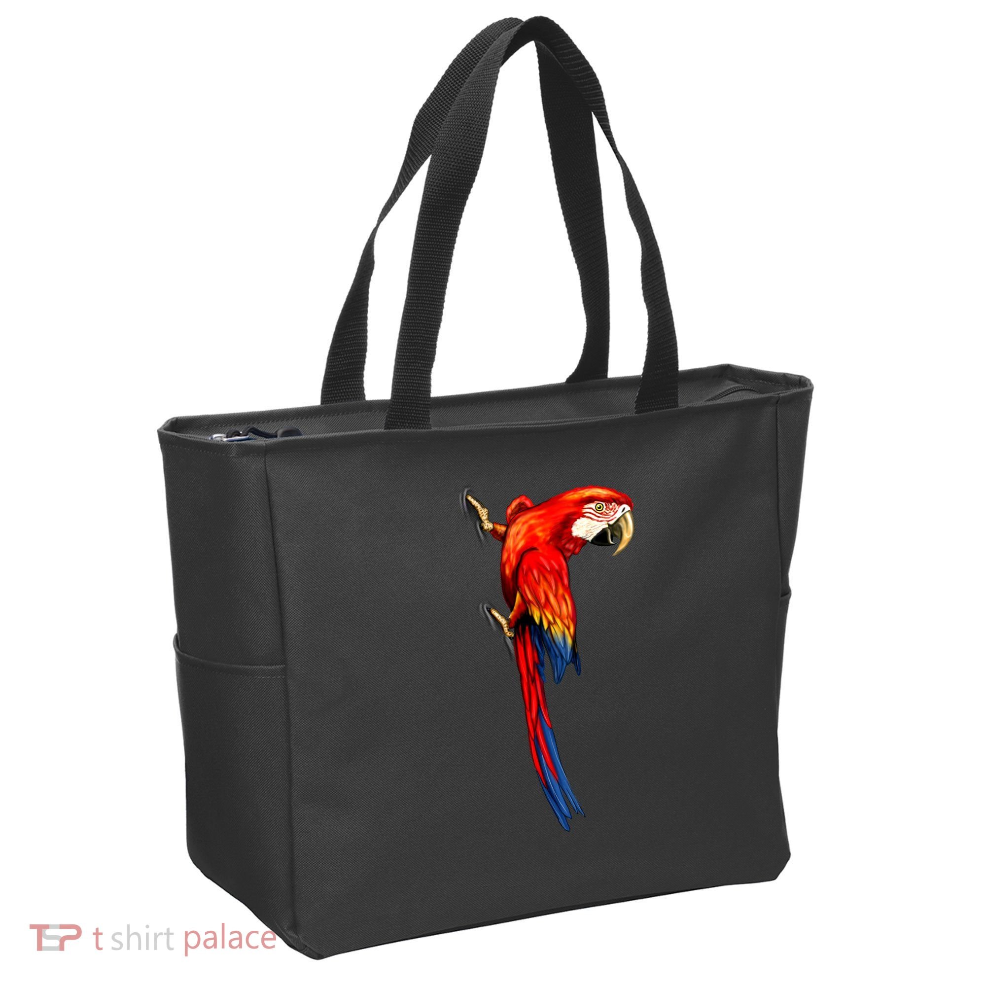 Parrot On Wall Tote Bag