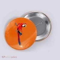 Parrot On Wall Button thumb 0