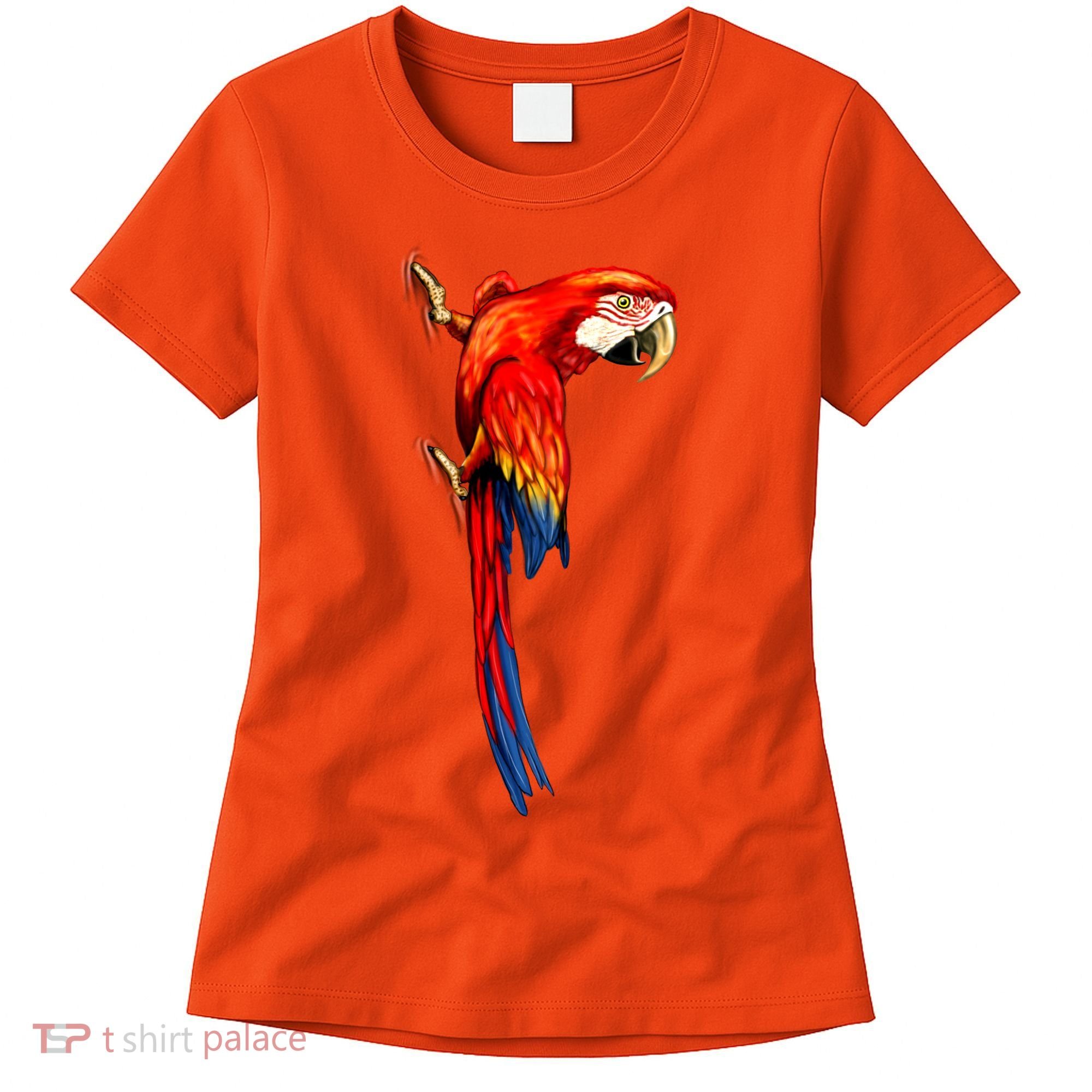 Parrot On Wall Women's T-Shirt