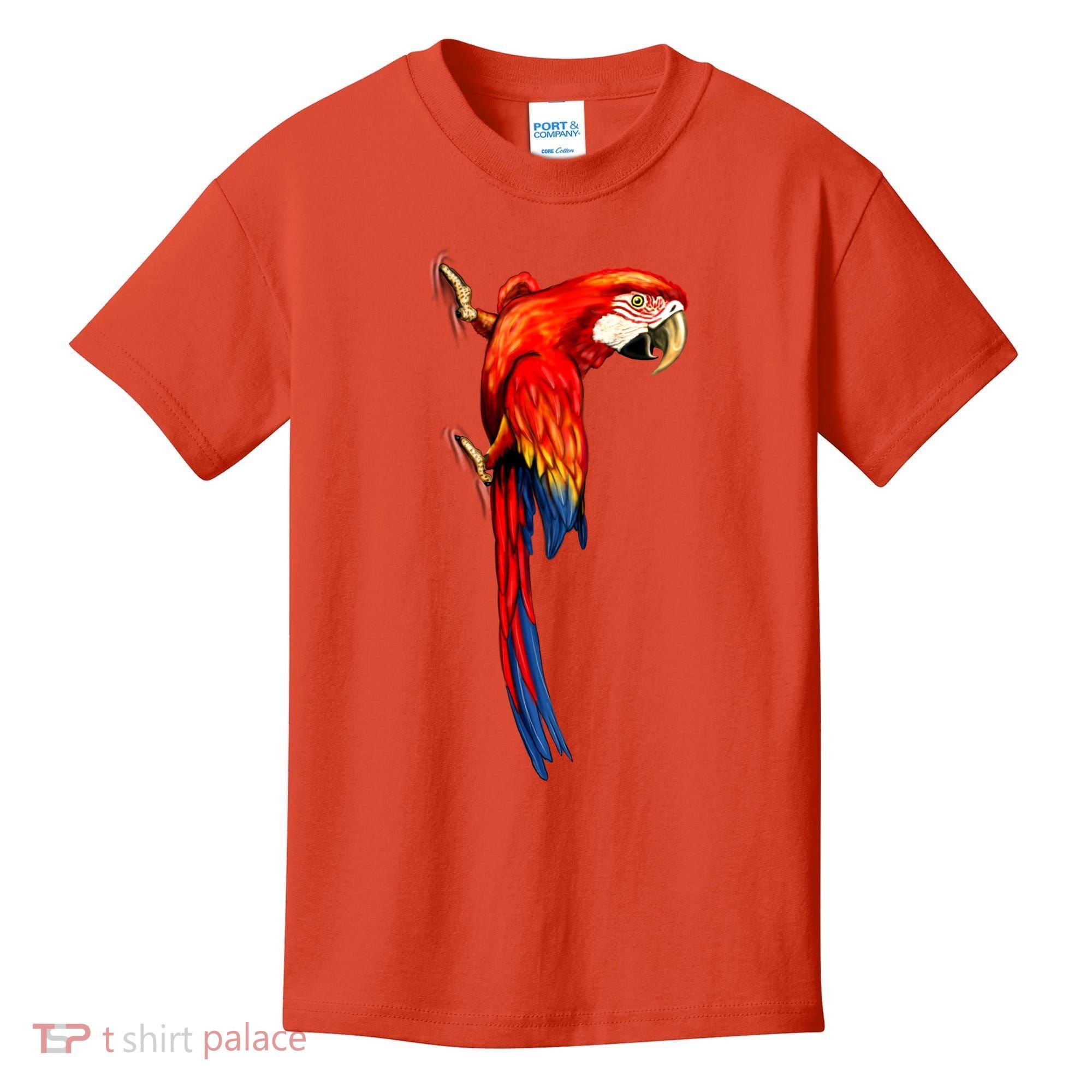 Parrot On Wall Kids T-Shirt
