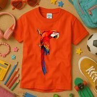 Parrot On Wall Kids T-Shirt thumb 3