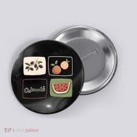 Palestine Olives Watermelon Orange Falasteen Palestinian Button thumb 0