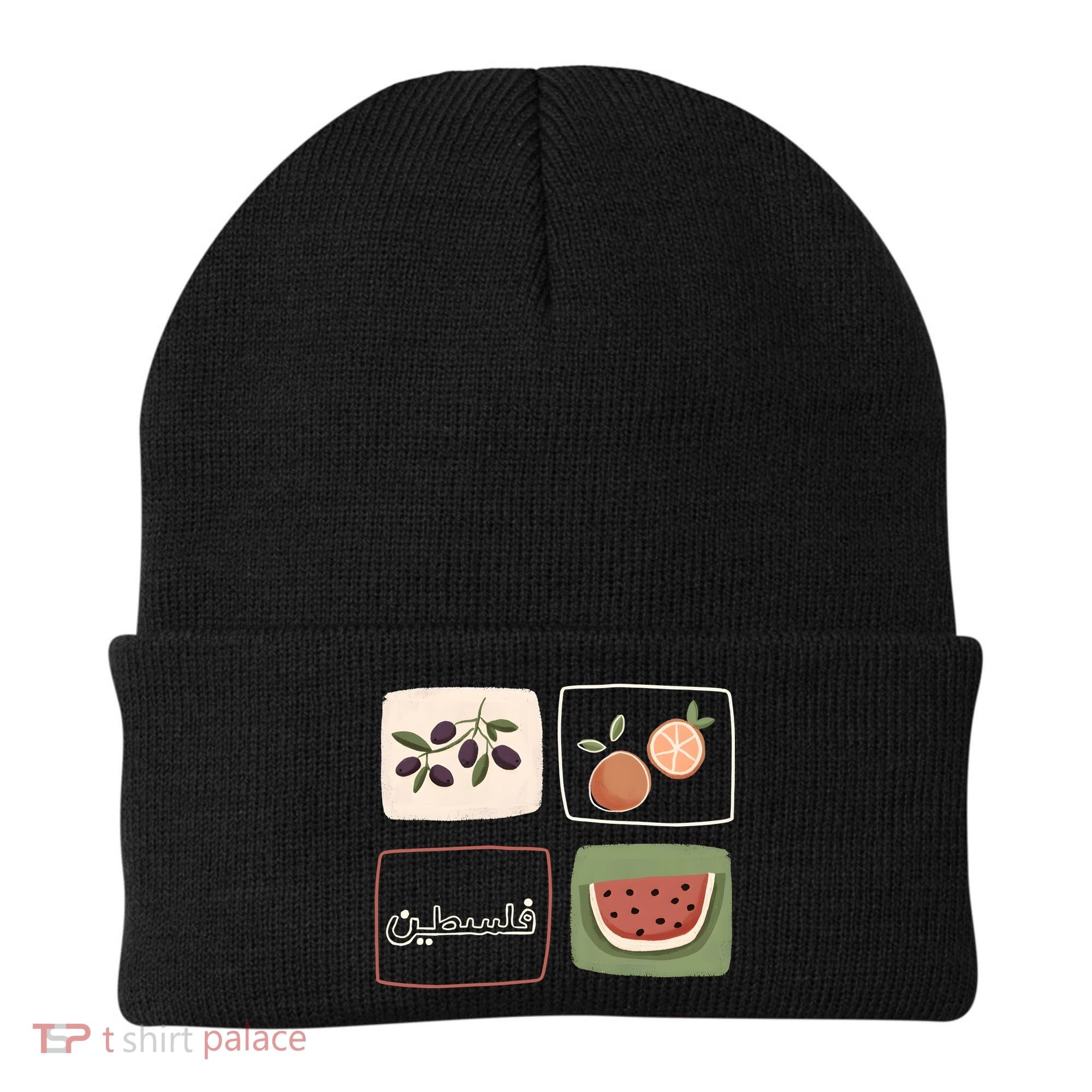 Palestine Olives Watermelon Orange Falasteen Palestinian Beanie