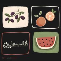 Palestine Olives Watermelon Orange Falasteen Palestinian Women's Hoodie thumb 2