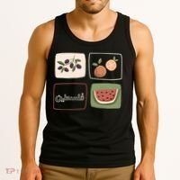 Palestine Olives Watermelon Orange Falasteen Palestinian Tank Top thumb 3
