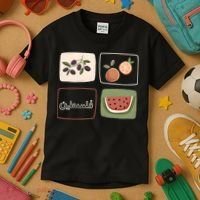 Palestine Olives Watermelon Orange Falasteen Palestinian Kids T-Shirt thumb 3