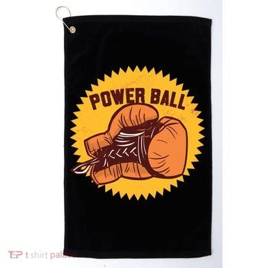 Power Ball Boxing Glove Golf Towel