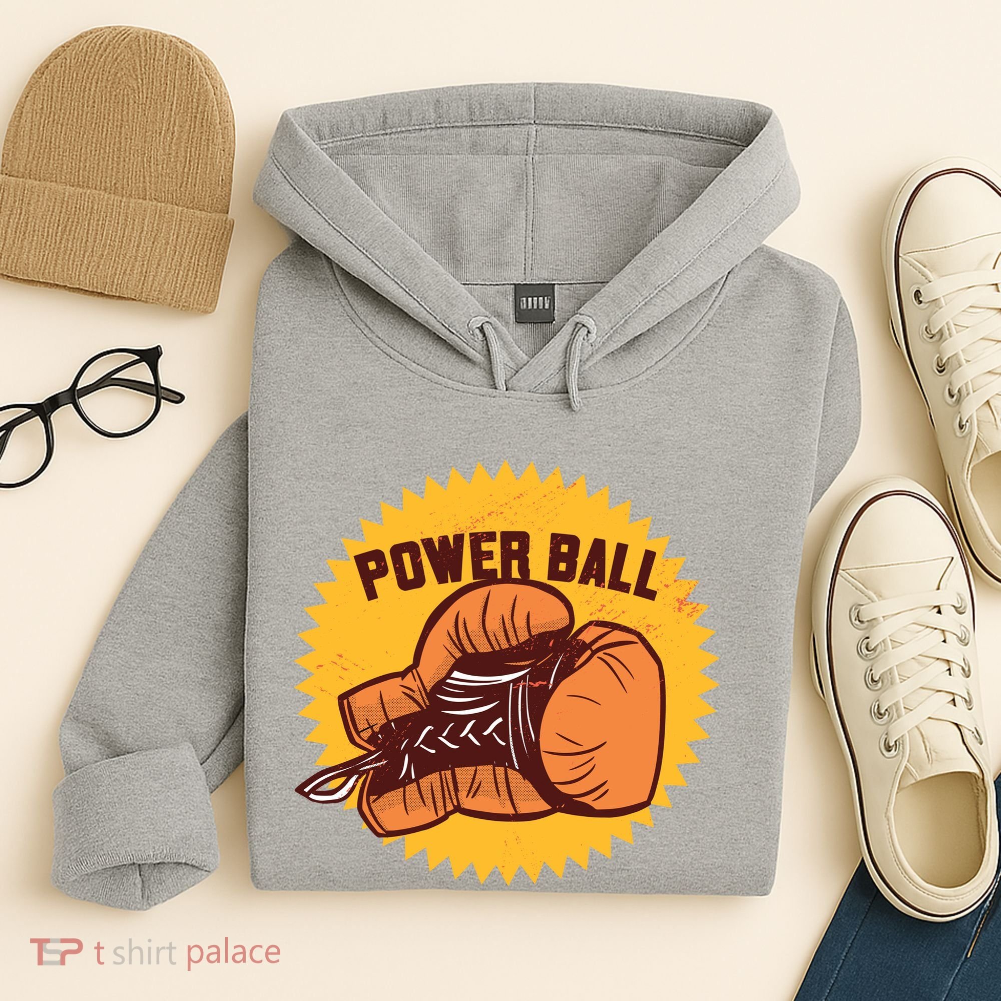 Power Ball Boxing Glove Hoodie