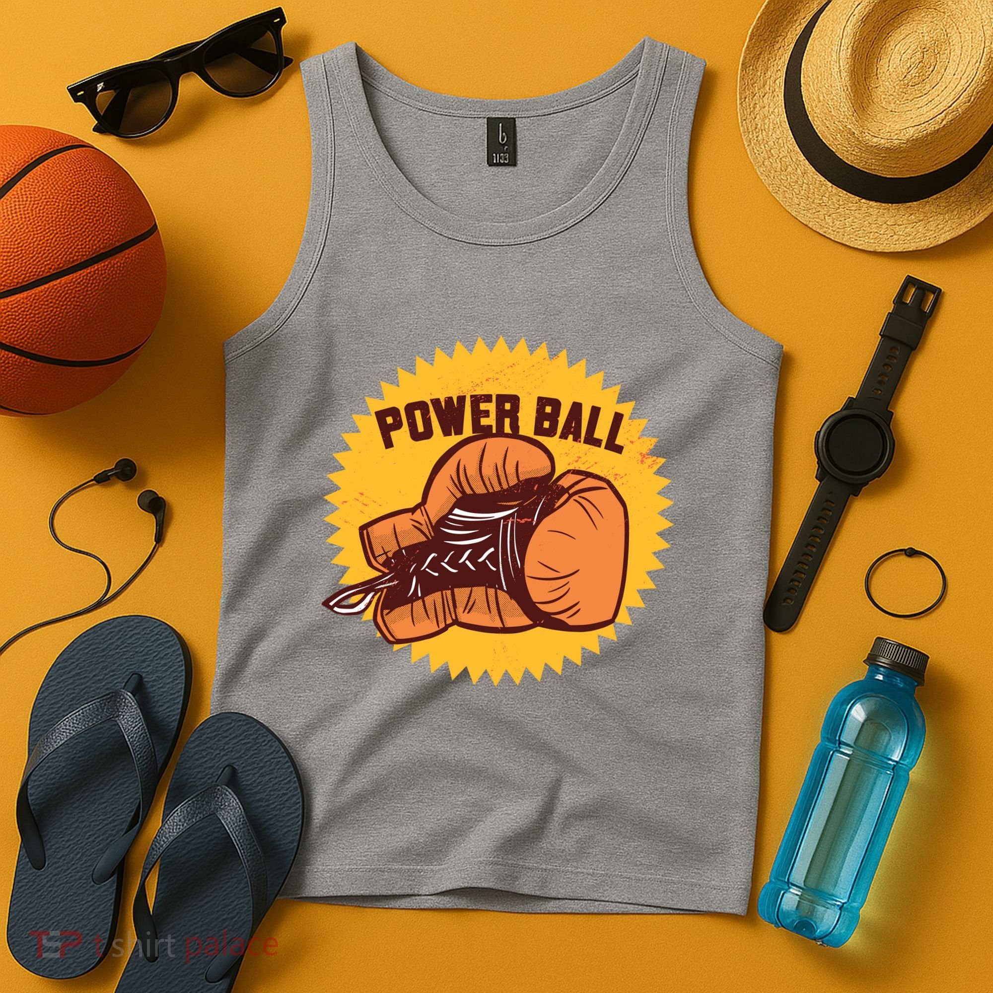 Power Ball Boxing Glove Tank Top