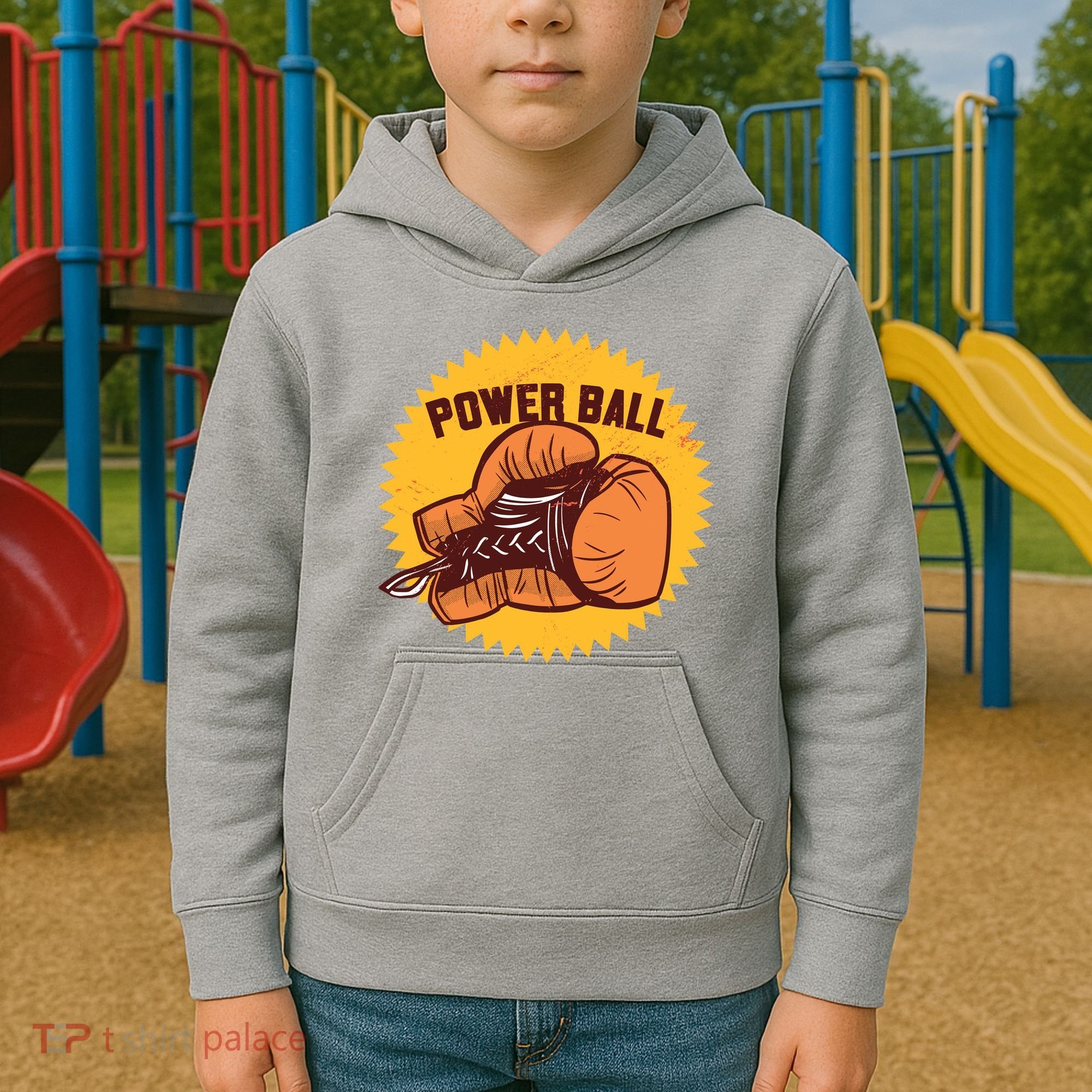 Power Ball Boxing Glove Kids Hoodie