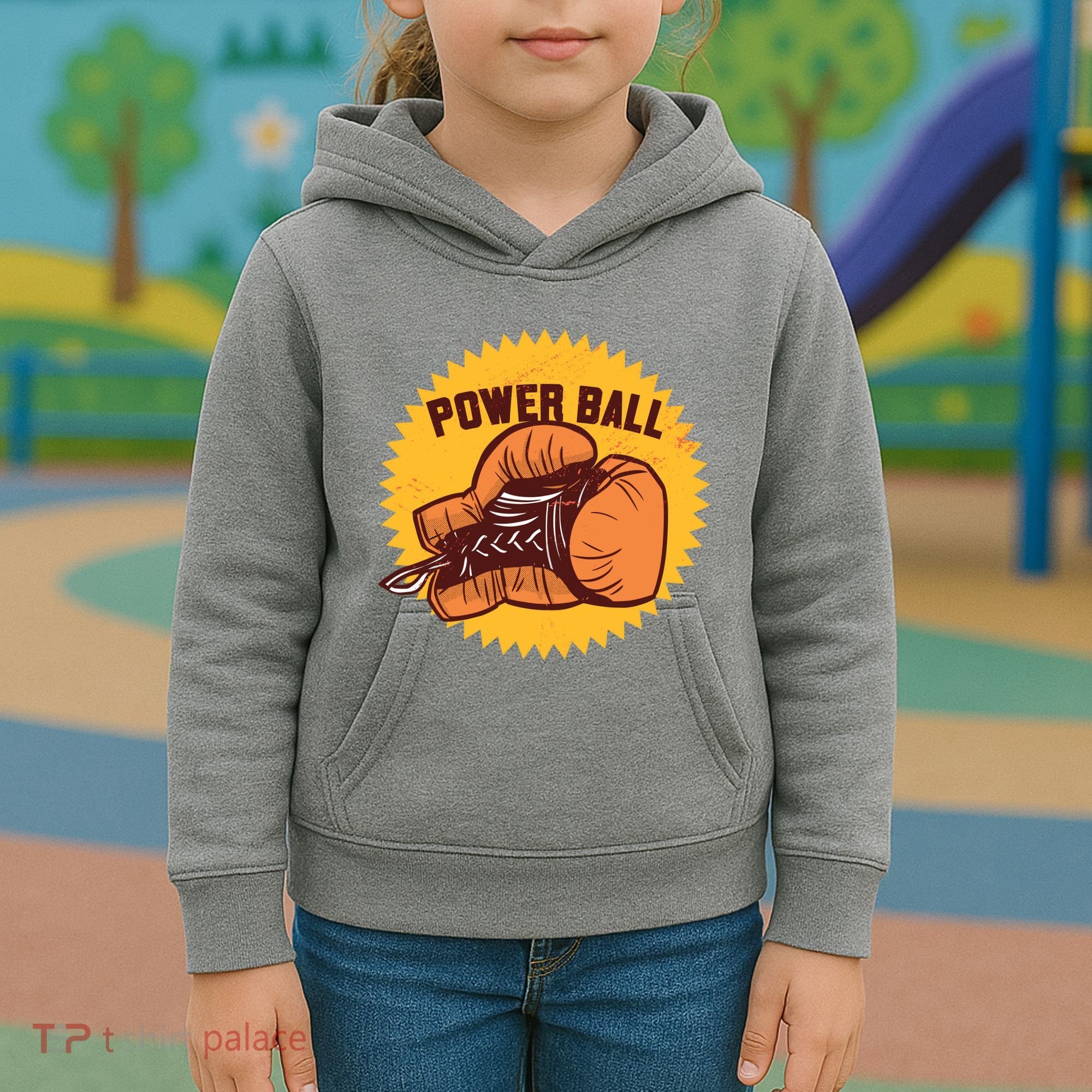 Power Ball Boxing Glove Kids Hoodie