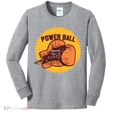 Power Ball Boxing Glove Kids Long Sleeve Shirt