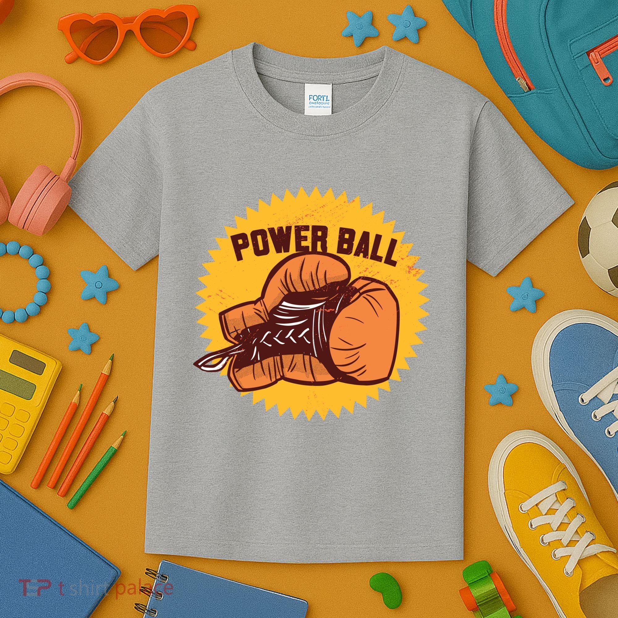 Power Ball Boxing Glove Kids T-Shirt