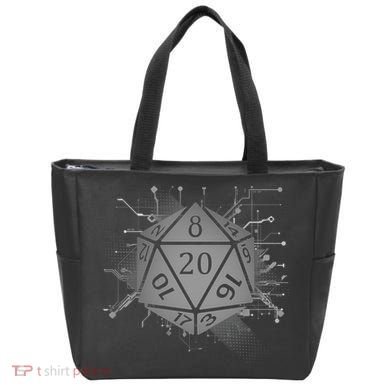 Power D20 Graphic Tote Bag