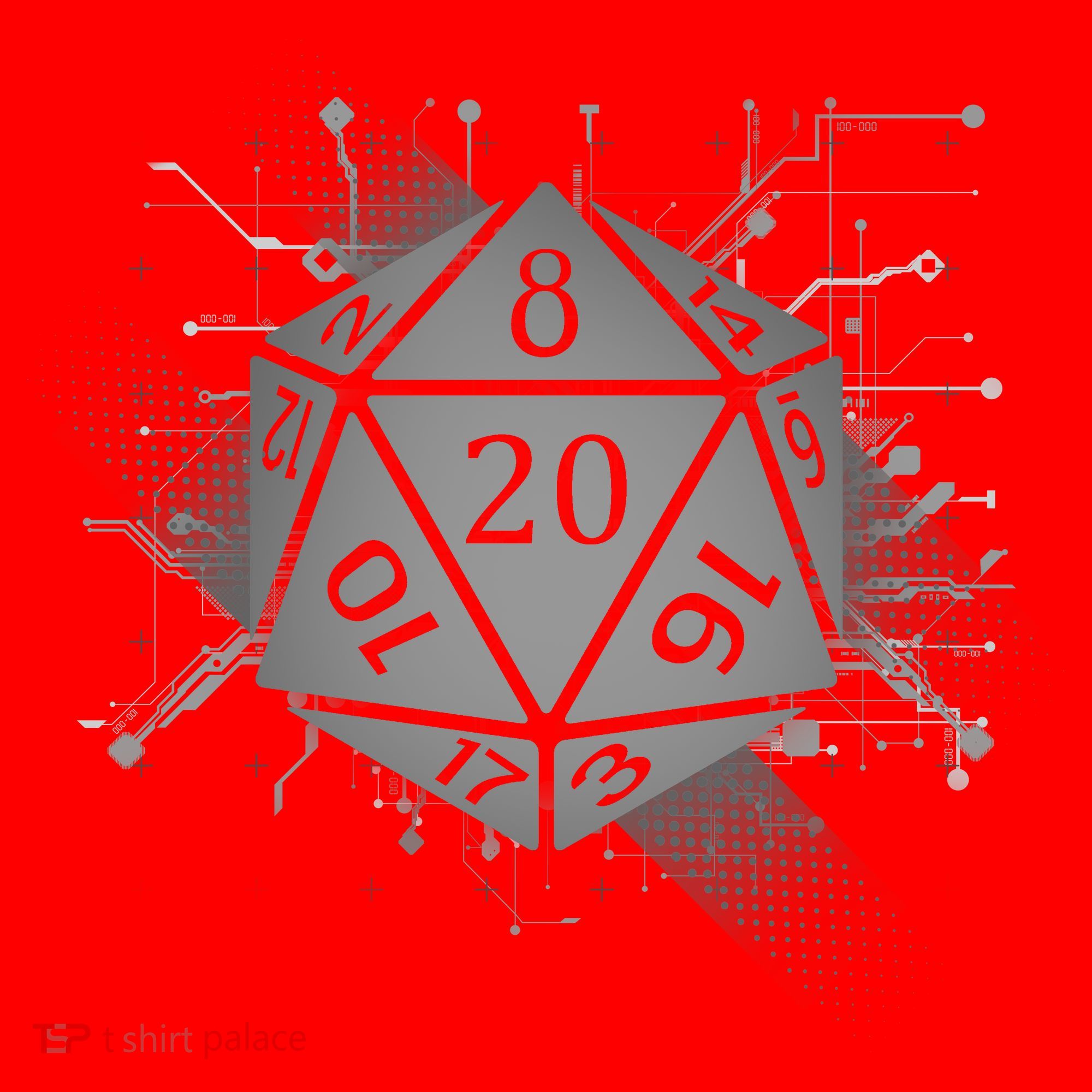 Power D20 Graphic Santa Hat
