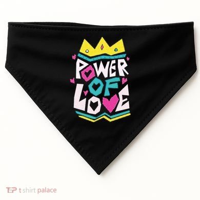 Power Of Love USA-Made Doggie Bandana