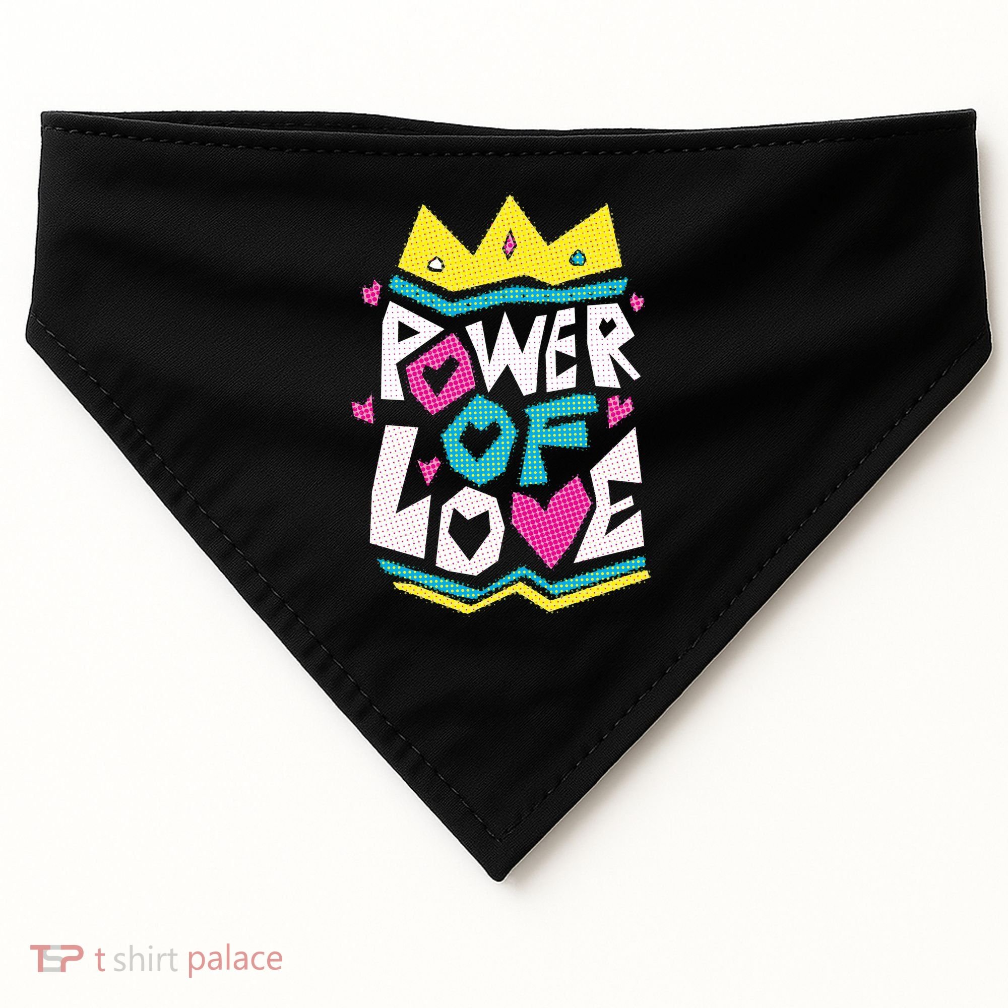 Power Of Love USA-Made Doggie Bandana