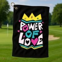 Power Of Love Golf Towel thumb 1