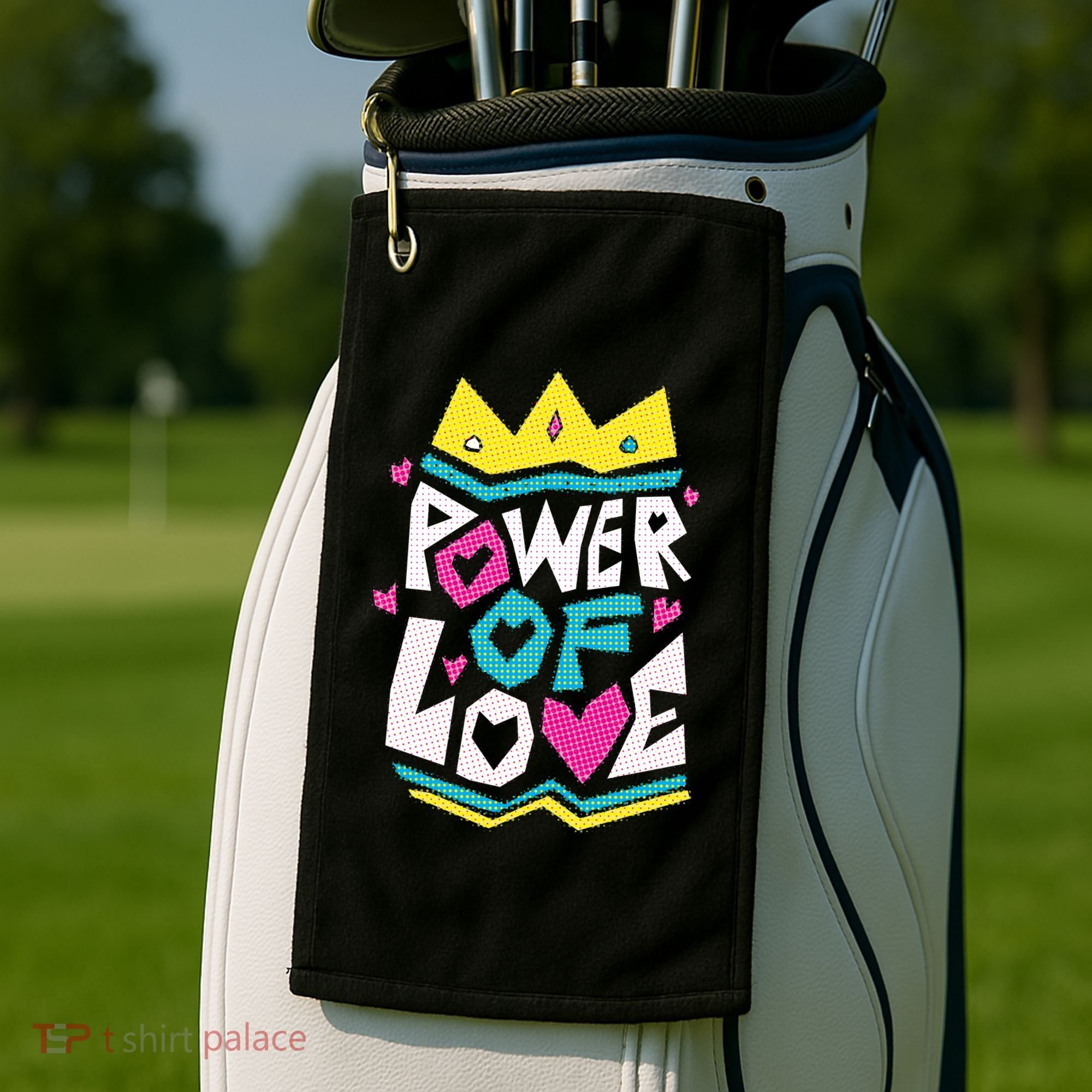 Power Of Love Golf Towel