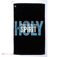 Powered By The Holy Spirit Golf Towel thumb 0