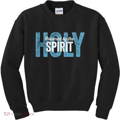 Powered By The Holy Spirit Kids Sweatshirt