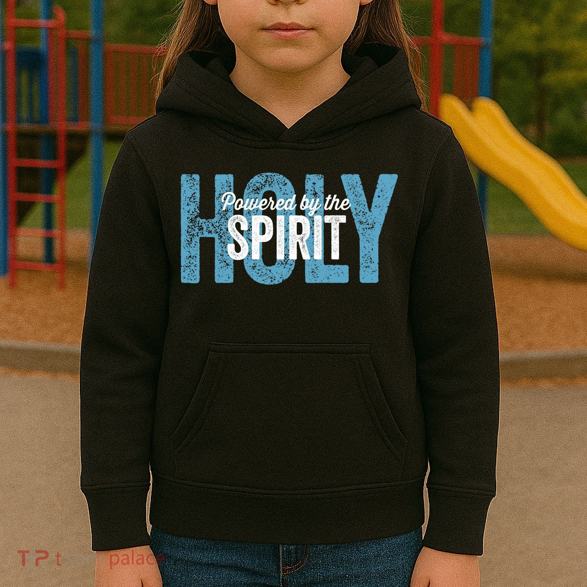Powered By The Holy Spirit Kids Hoodie