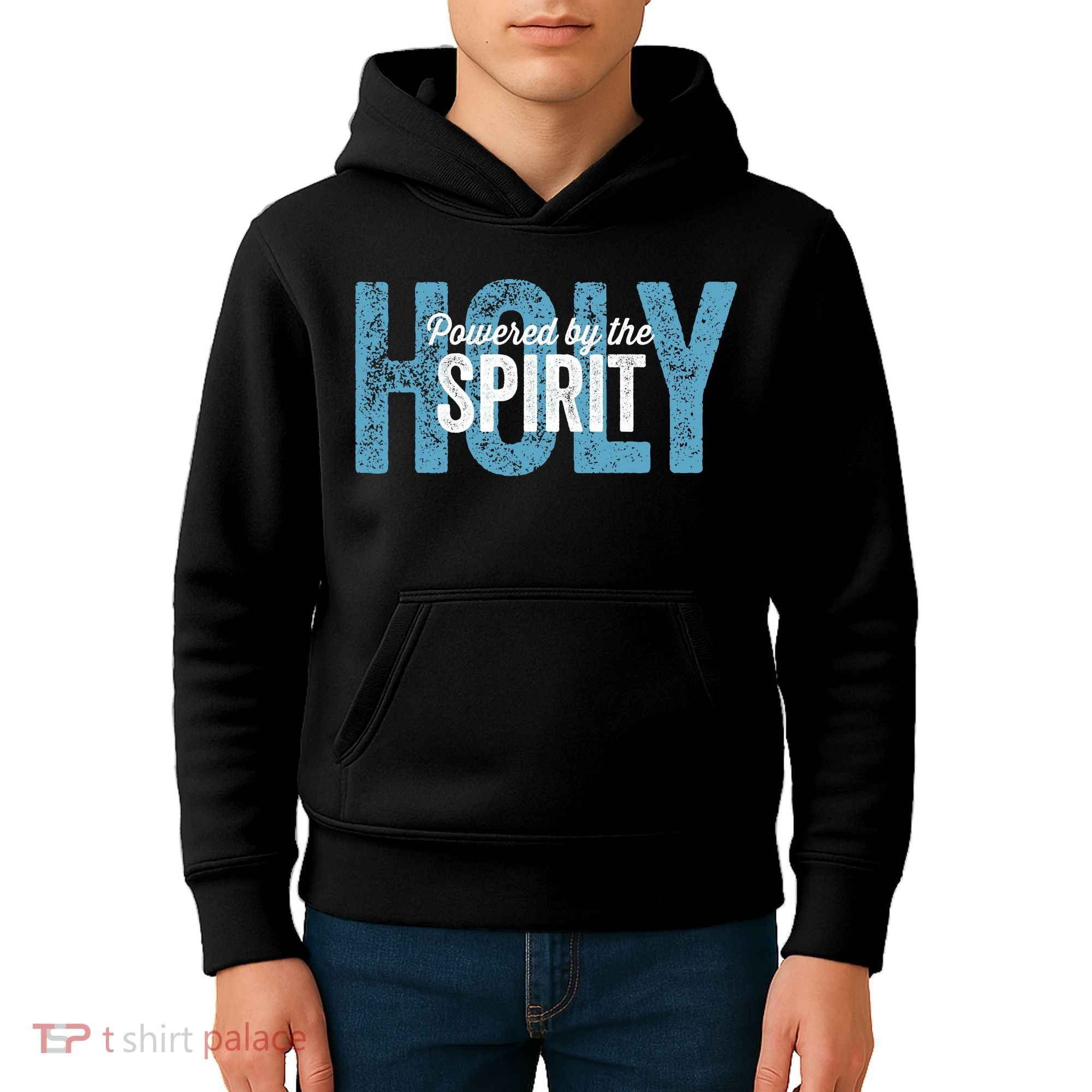 Powered By The Holy Spirit Kids Hoodie