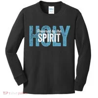 Powered By The Holy Spirit Kids Long Sleeve Shirt thumb 0