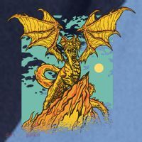Powerful Dragon Creature Raglan Baseball Sleeve Shirt thumb 2