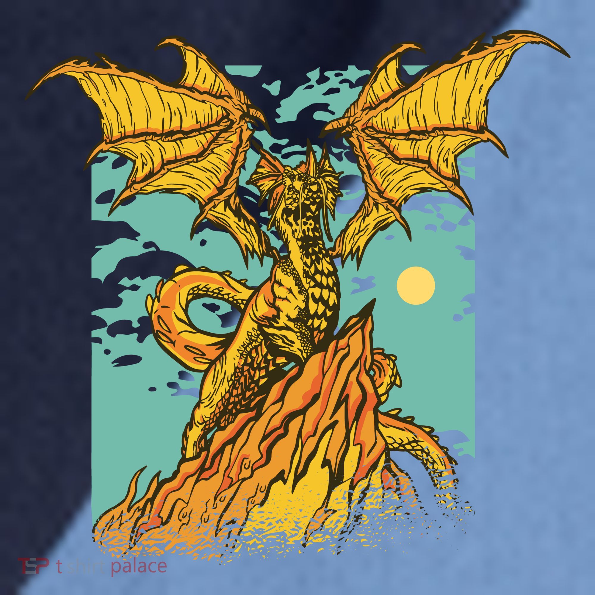 Powerful Dragon Creature Raglan Baseball Sleeve Shirt