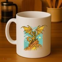 Powerful Dragon Creature Coffee Mug thumb 4