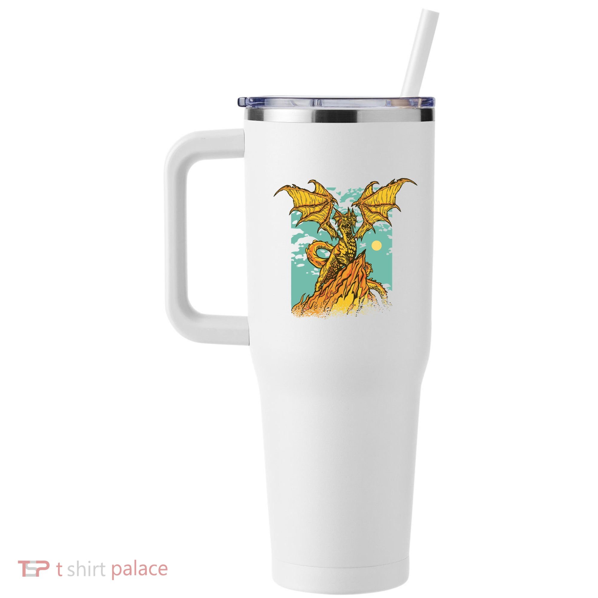Powerful Dragon Creature 40oz Vacuum Insulated Stainless Steel Travel Tumbler
