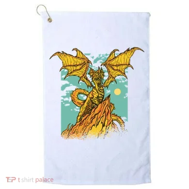 Powerful Dragon Creature Golf Towel
