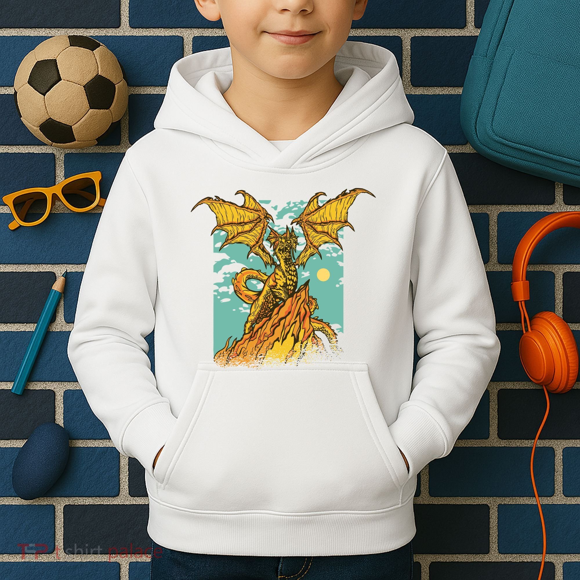 Powerful Dragon Creature Kids Hoodie