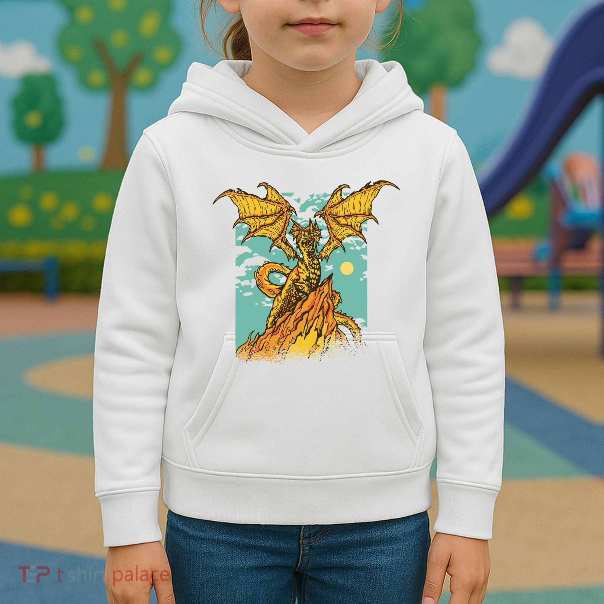 Powerful Dragon Creature Kids Hoodie