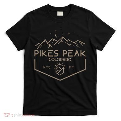 Pikes Peak 14115 Ft. Colorado Mountains T-Shirt
