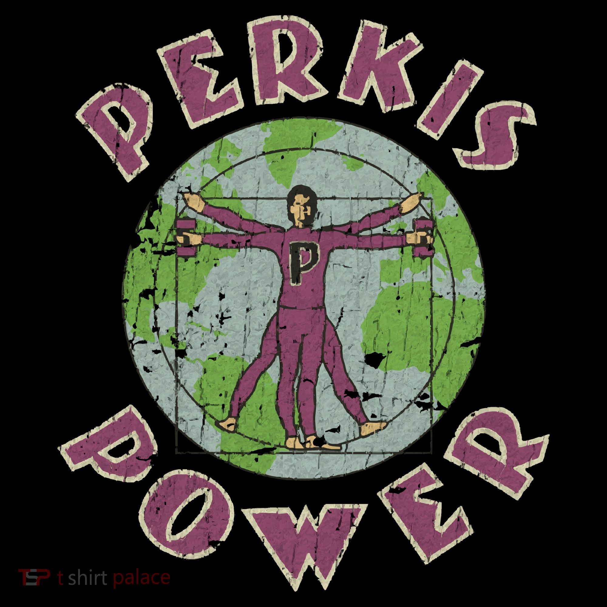 Perkis Power 1995 Cropped Pullover Crew