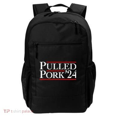 Pulled Pork 24 Funny Bbq Lover Political Slogan Humor Pun Backpack