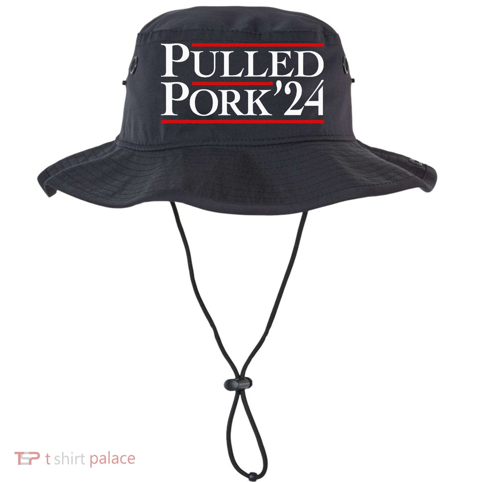 Pulled Pork 24 Funny Bbq Lover Political Slogan Humor Pun Bucket Hat